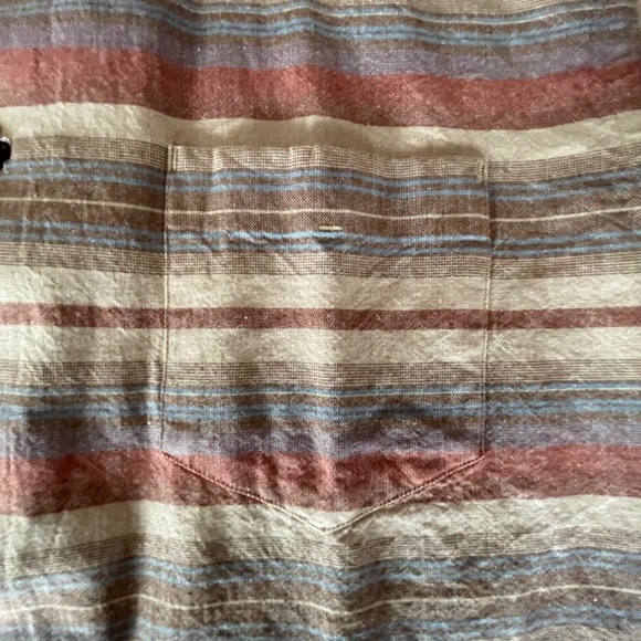 Hudson North Men's Button Down Striped Short Sleeve XL - Picture 7 of 8